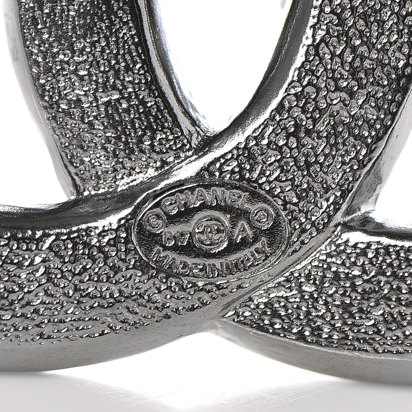 Ruthenium Crystal CC Brooch Dark Grey