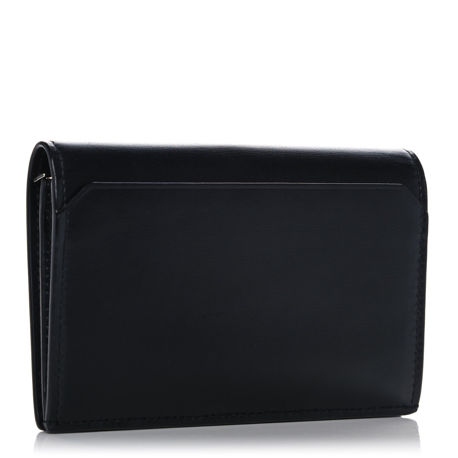 Saint Laurent Calfskin Fragments Flap Wallet Black 2 of 12