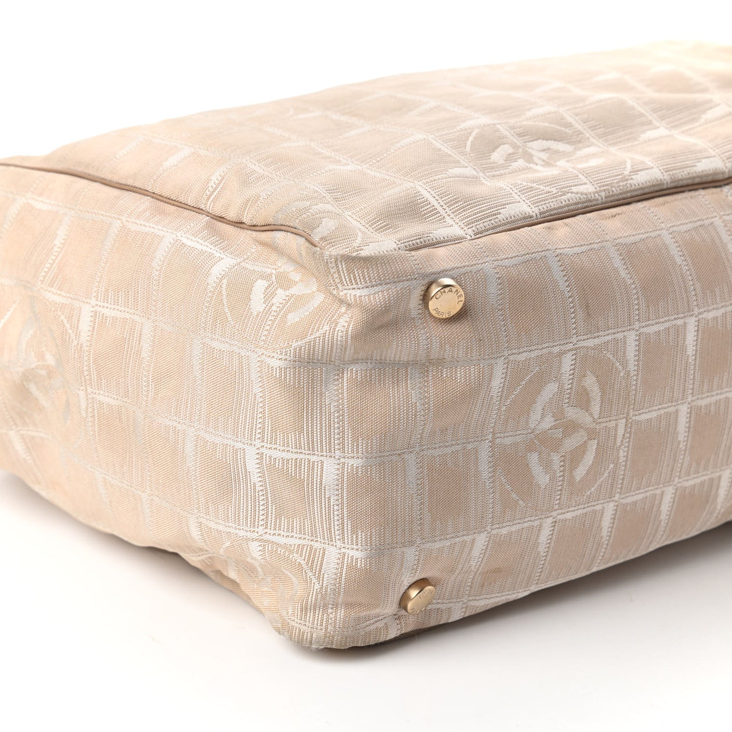 Nylon Medium Travel Tote Beige