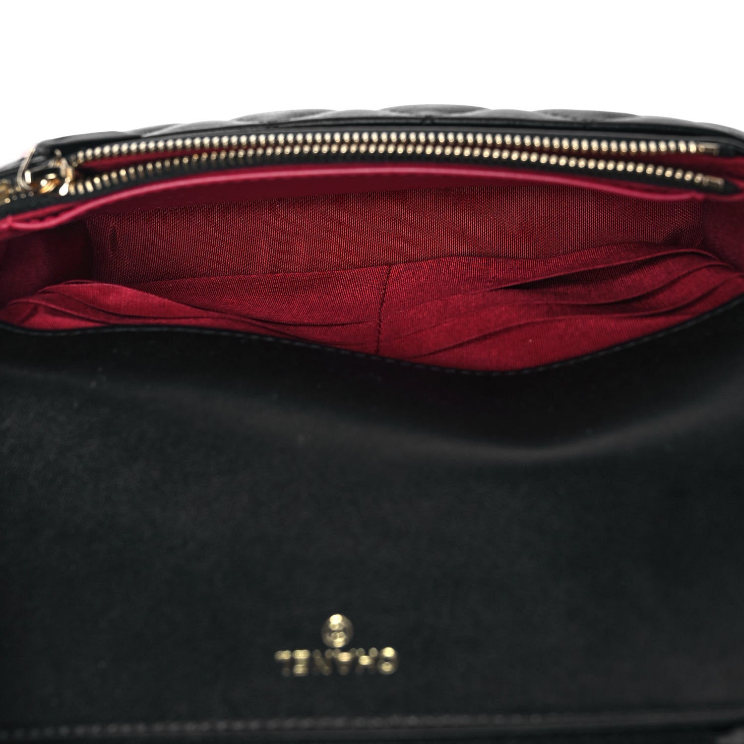 Chanel Calfskin Quilted Pearl Wallet On Chain WOC Black 4 of 10