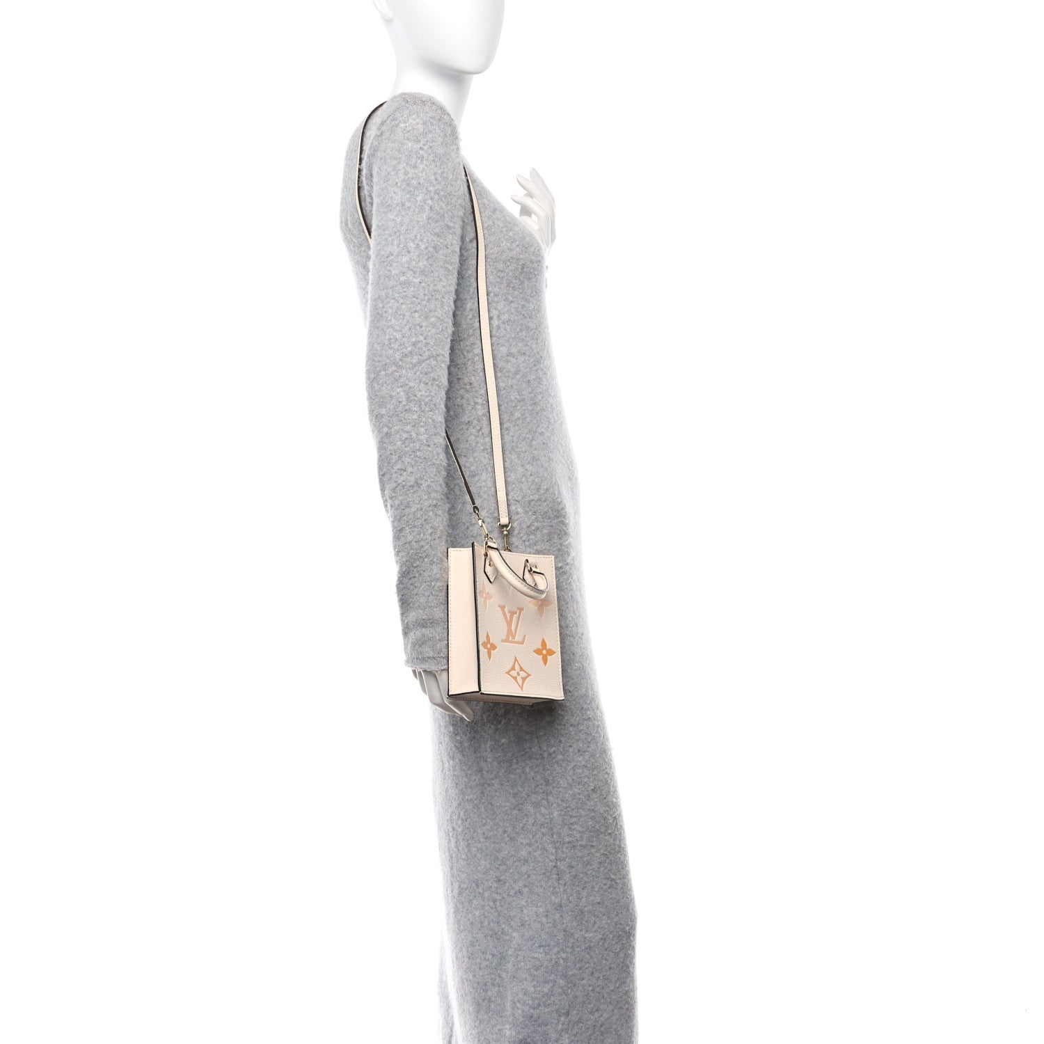 Louis Vuitton Empreinte Monogram Giant By The Pool Petit Sac Plat Cream Saffron 2 of 9