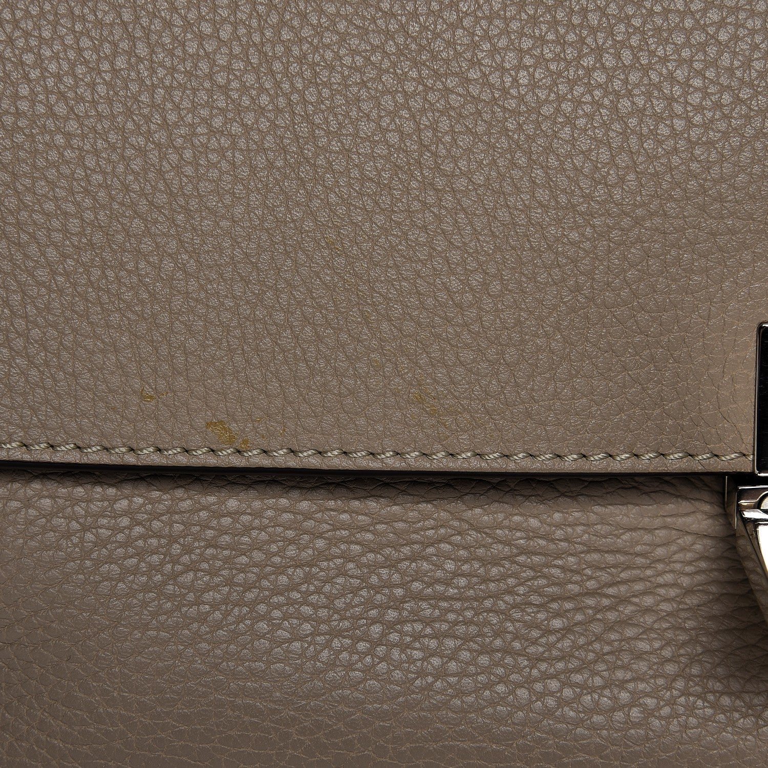 Celine Drummed Calfskin Suede Medium Trapeze Dune 8 of 9