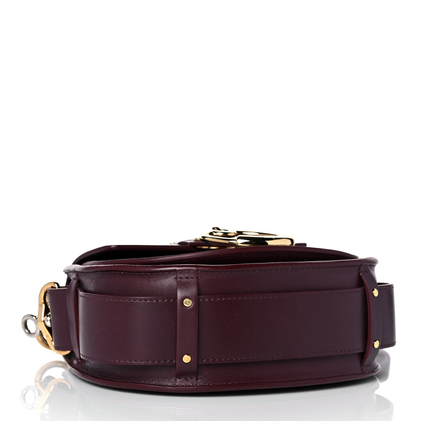 Calfskin Small Tess Bag Burnt Brown