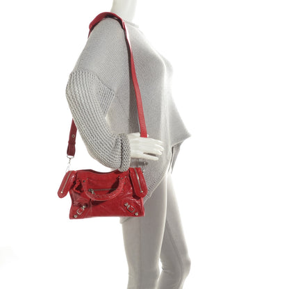 Balenciaga Agneau Giant 12 Silver Hardware Mini City Rouge Cardinal 2 of 11