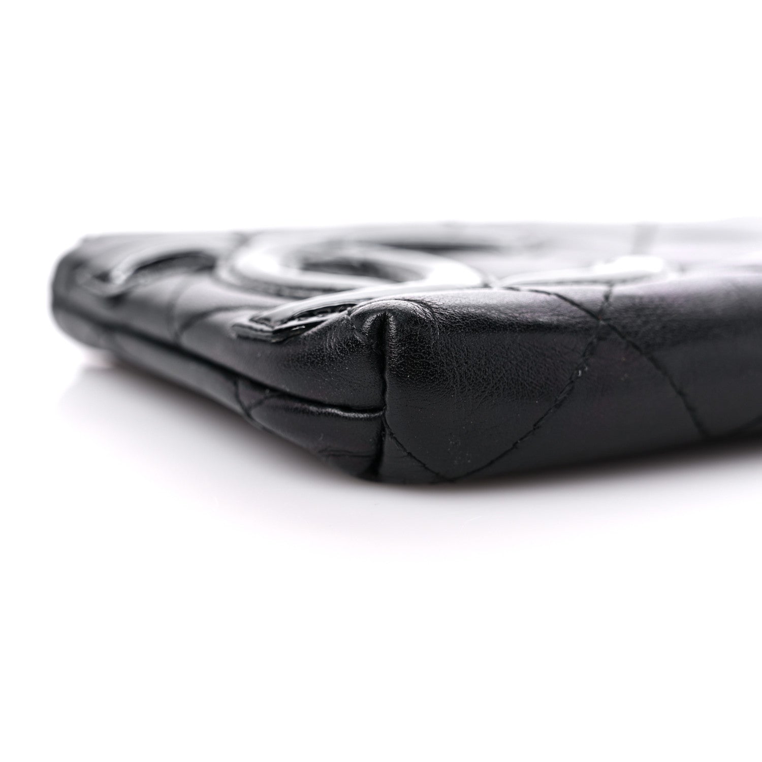 Chanel Calfskin Quilted Cambon Key Pouch Black 7 of 10