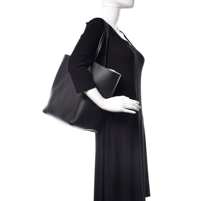Celine Soft Grained Calfskin Medium Horizontal Cabas Phantom Black 2 of 19