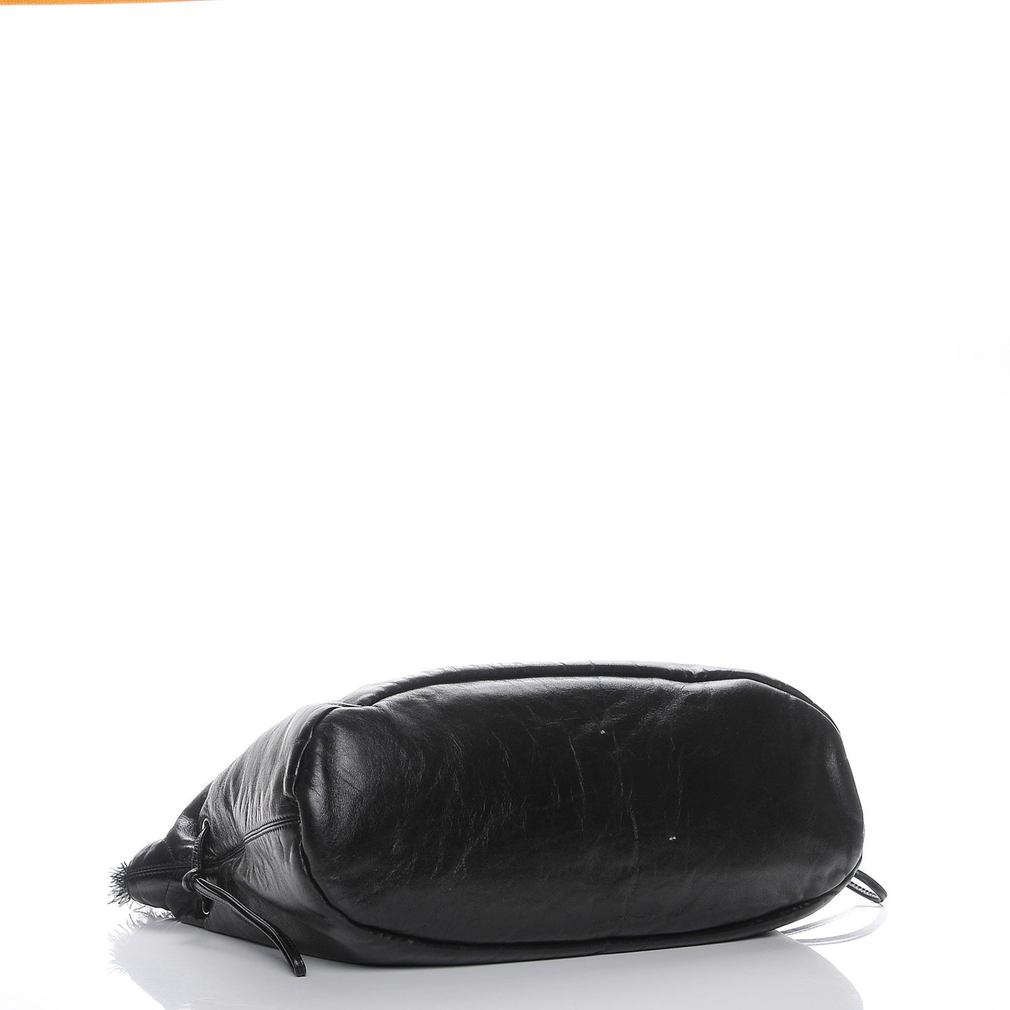 Tweed Lambskin Drawstring Tweedy Tote Black