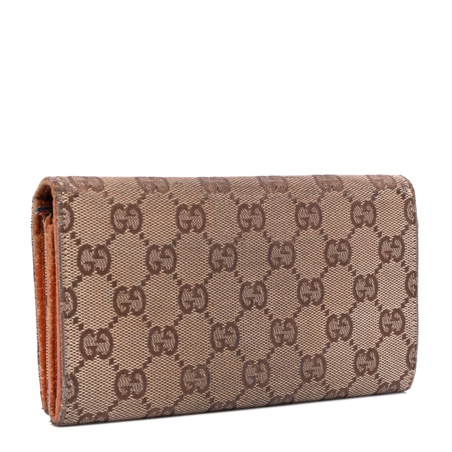 Monogram Studded Continental Wallet Orange