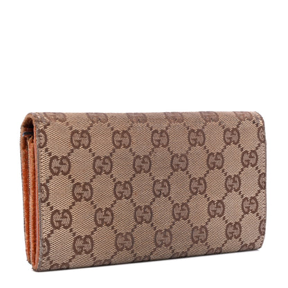 Gucci Monogram Studded Continental Wallet Orange 2 of 7