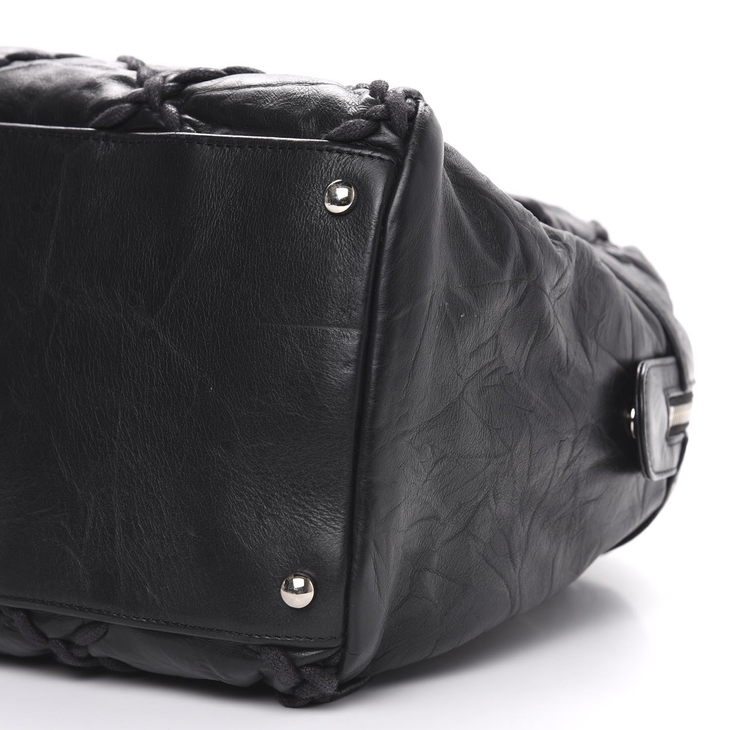 Chanel Calfskin Ultra Stitch Bowler Black 10 of 11
