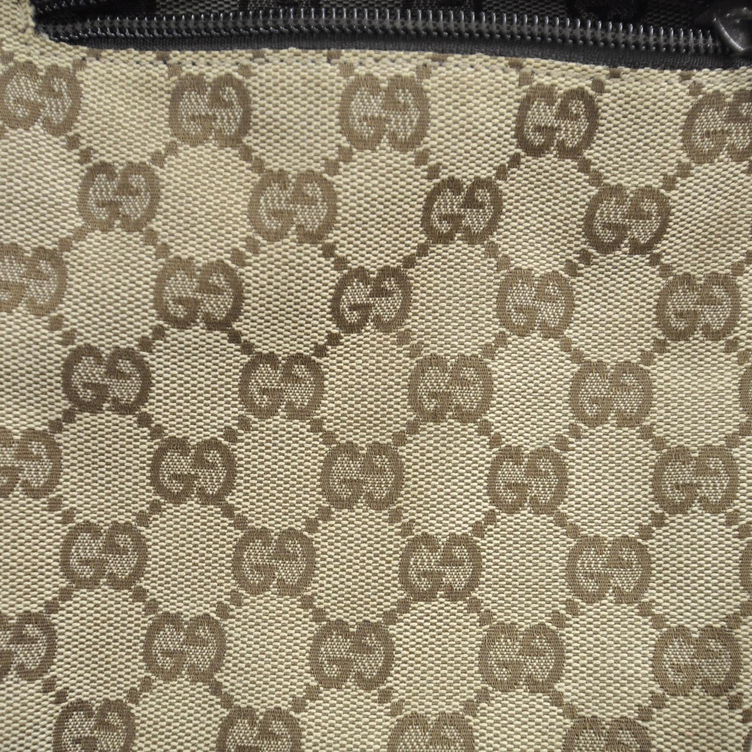 Gucci GG Monogram Web Double Pocket Belt Bag Ebony 10 of 10