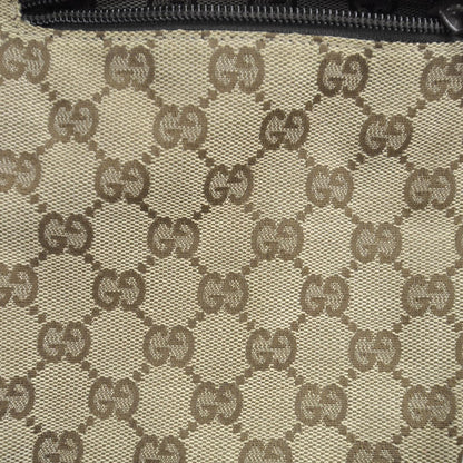 Gucci GG Monogram Web Double Pocket Belt Bag Ebony 10 of 10