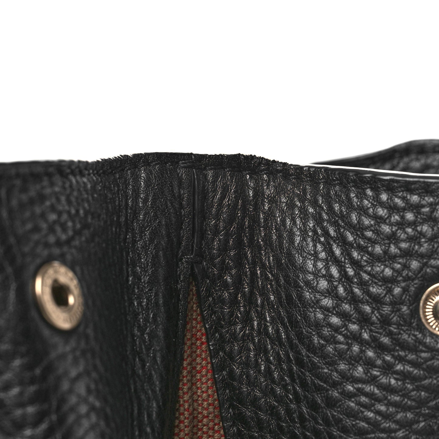 Grainy Calfskin House Check Medium Maidstone Black