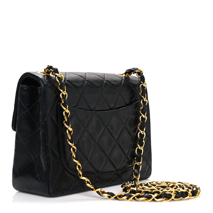 Chanel Lambskin Quilted Mini Square Flap Black 3 of 12