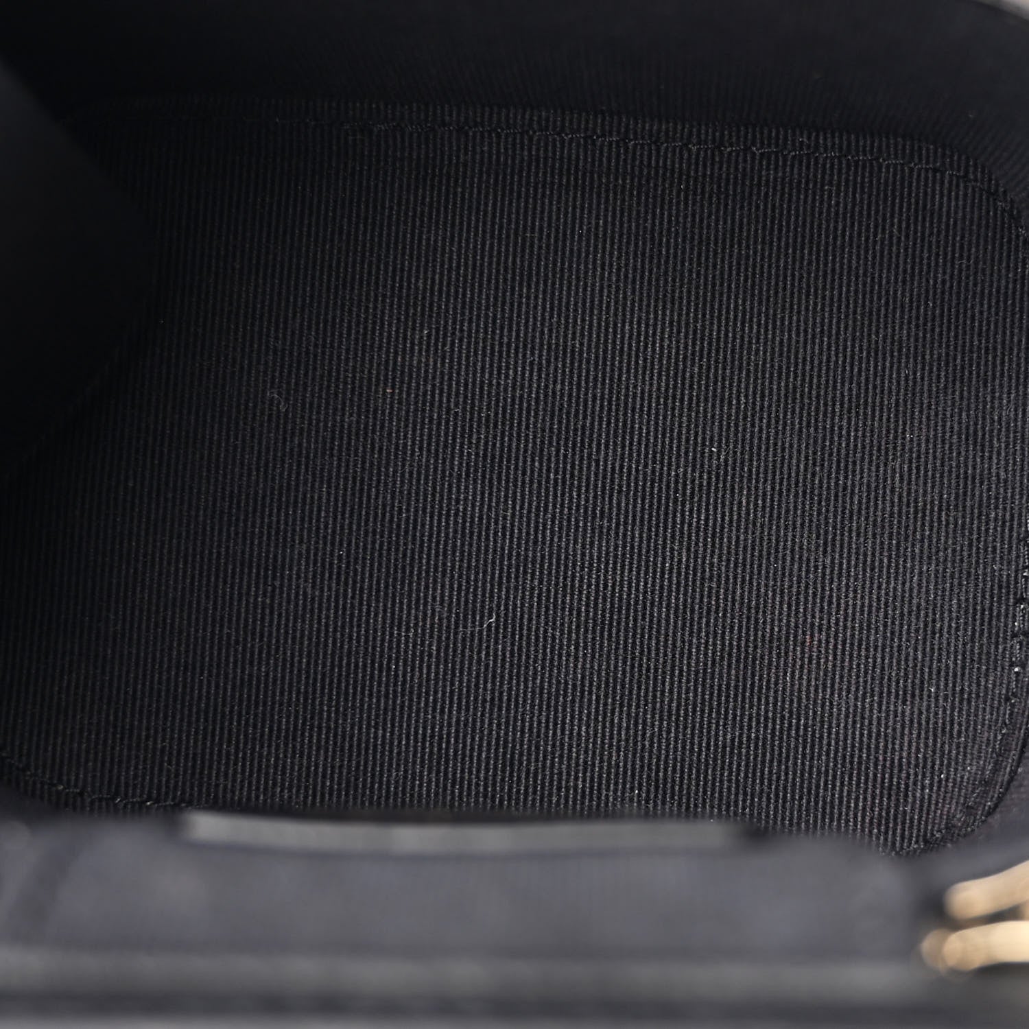 Chanel Tweed Diamond Threaded CC Pearl Crush Mini Vanity Case With Chain Black Multicolor 5 of 14