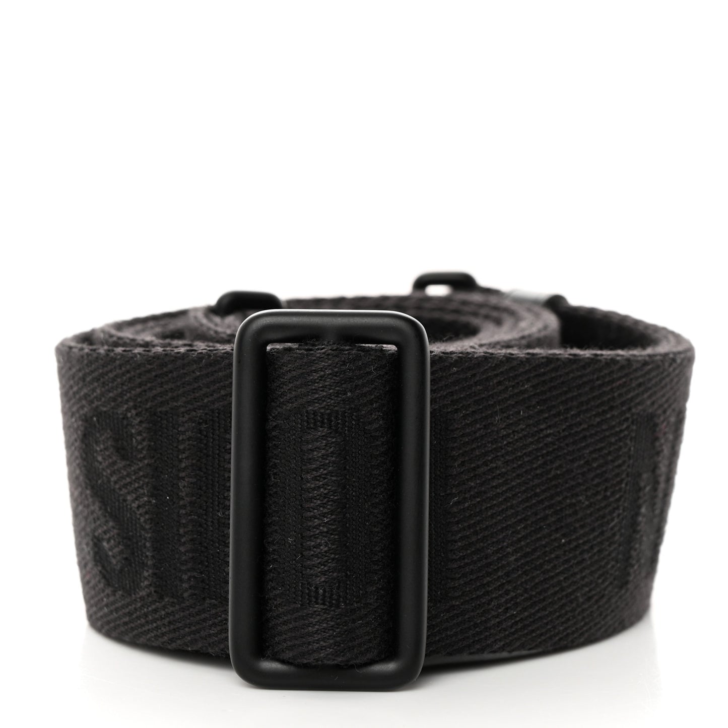 Jacquard Canvas Keepall Bandouliere Adjustable Shoulder Strap Black