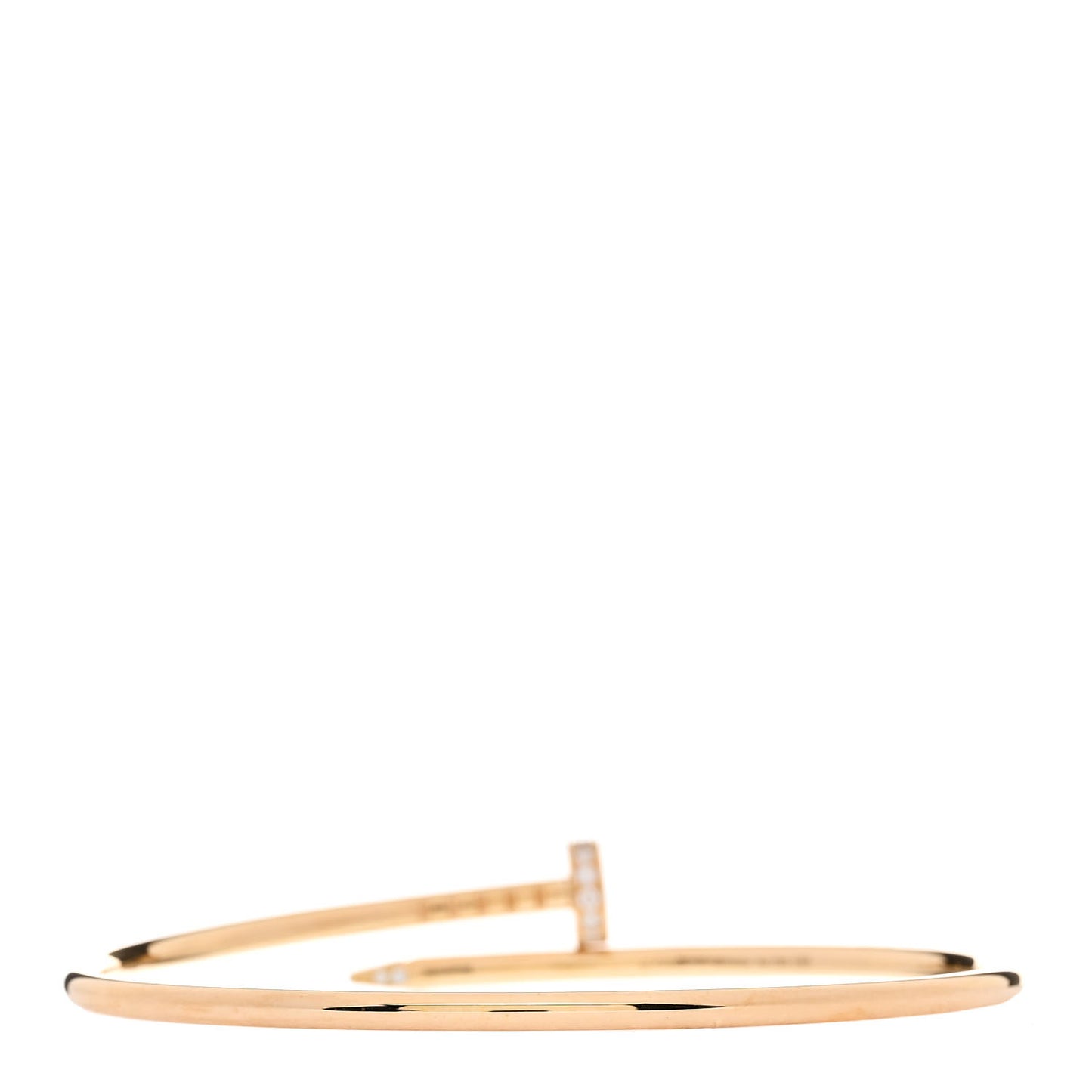 18K Yellow Gold Diamond Small Juste Un Clou Bracelet 17