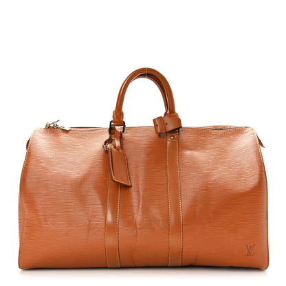 Louis Vuitton Epi Keepall 45 Cipango 1 of 12