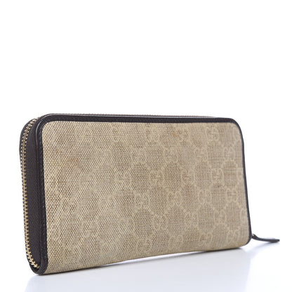 Gucci Monogram Zip Around Wallet Dark Brown 3 of 12