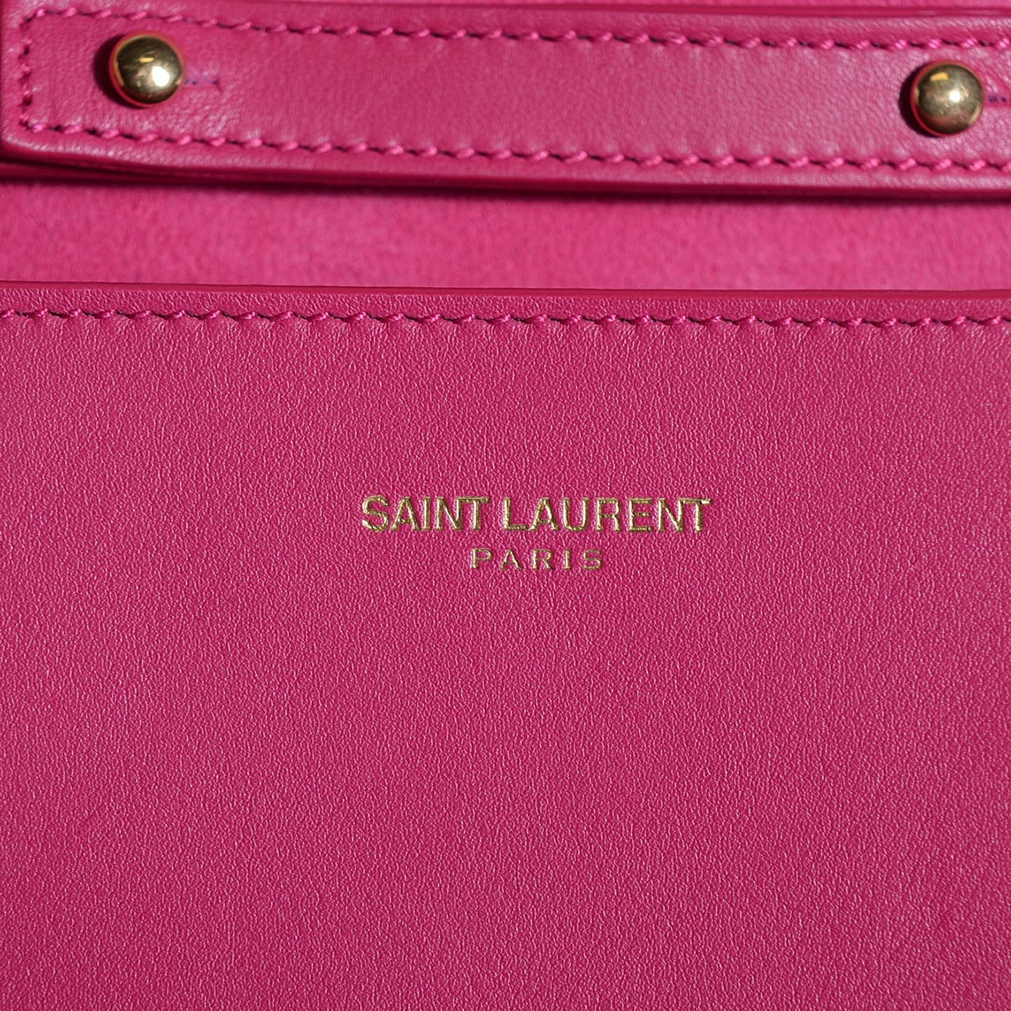 Calfskin Small Classic Y Satchel Fuchsia