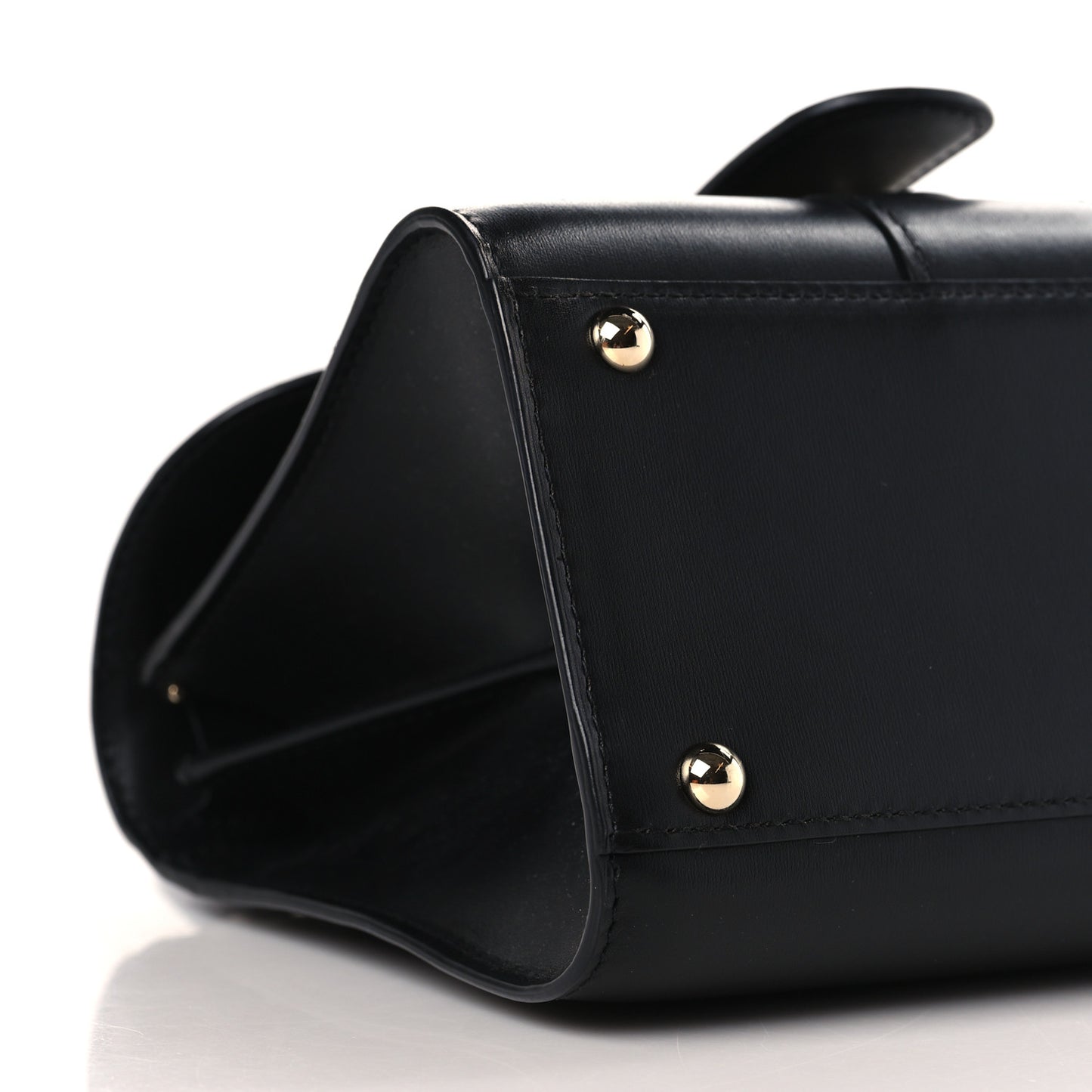 Box Calfskin Mini Brillant Satchel Black