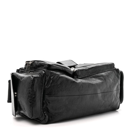 Balenciaga Agneau Arena Men's Superbusy Small Sling Zip Shoulder Bag Black 4 of 10