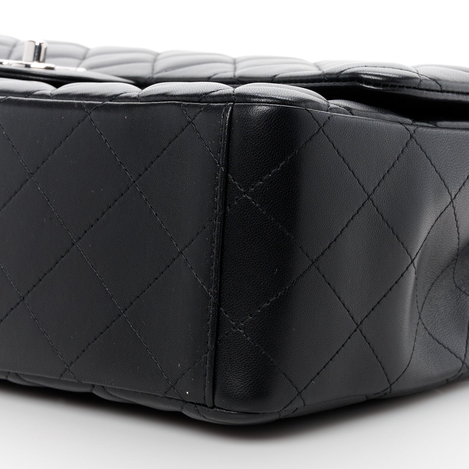 Chanel Lambskin Quilted Maxi Double Flap Black 11 of 12