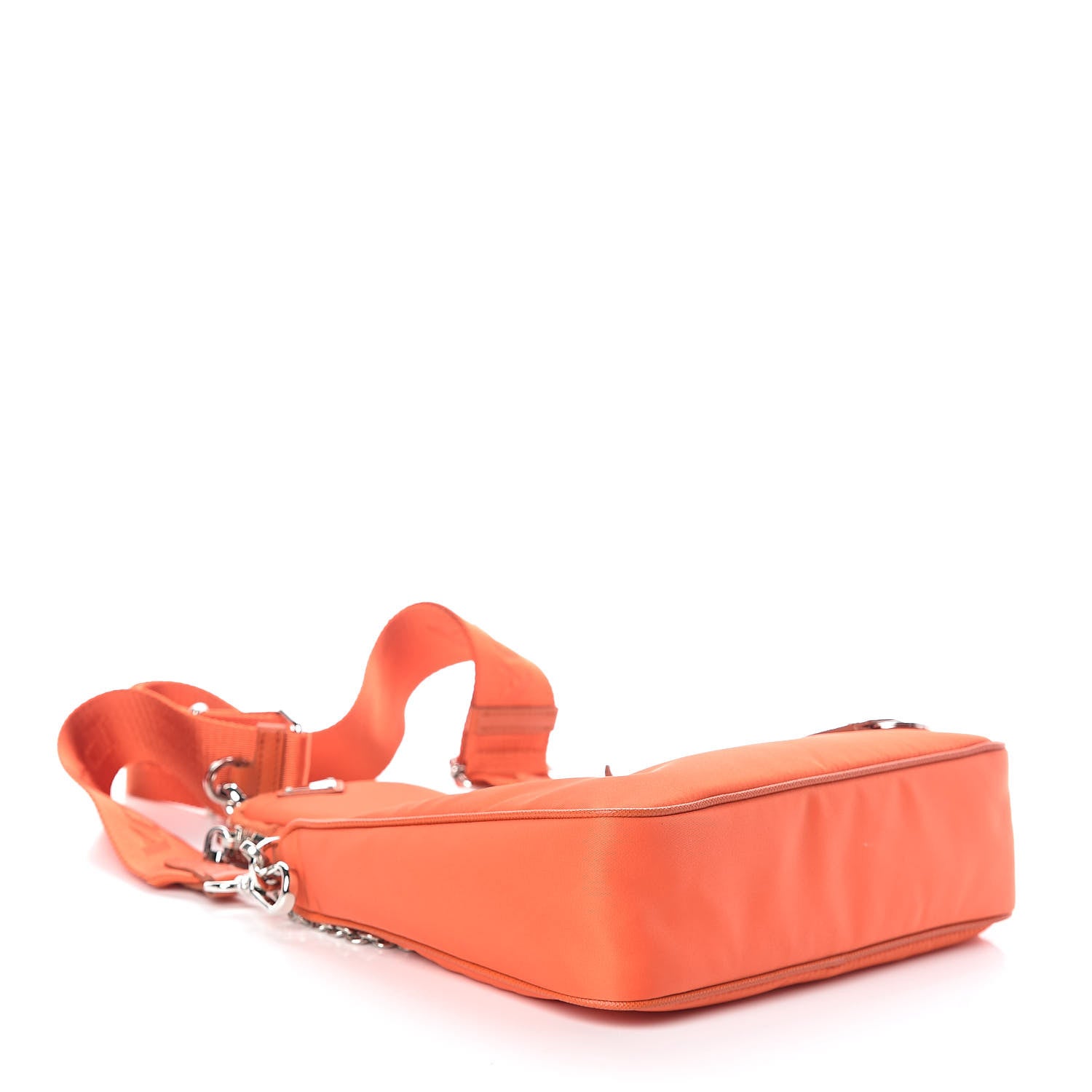Prada Re-Nylon Saffiano Re-Edition 2005 Shoulder Bag Arancio 5 of 10