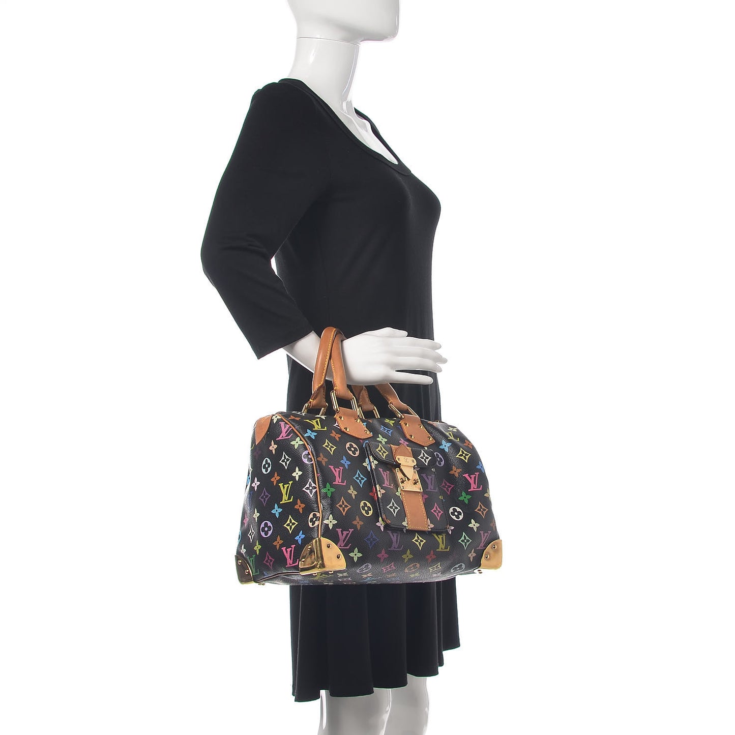 Monogram Multicolor Speedy 30 Black