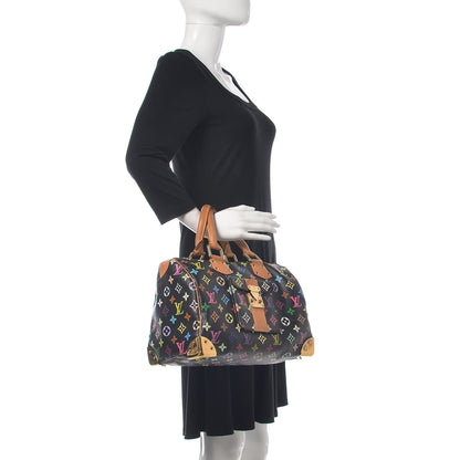 Louis Vuitton Monogram Multicolor Speedy 30 Black 2 of 18