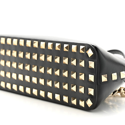 Valentino Garavani Smooth Calfskin Rockstud East West Crossbody Clutch Bag Black 9 of 9