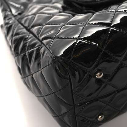 Chanel Patent Quilted Large Coco Shine Shopping Tote Black 9 of 12