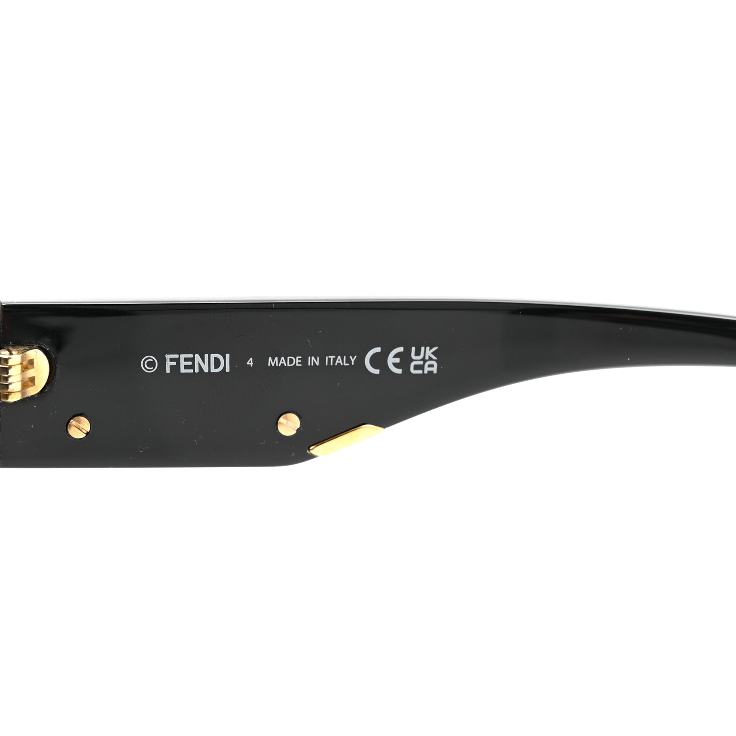 Fendi Acetate Shield Sunglasses FE40150I Black 5 of 7