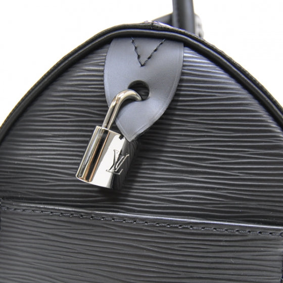 Louis Vuitton Epi Speedy 25 Black 7 of 9