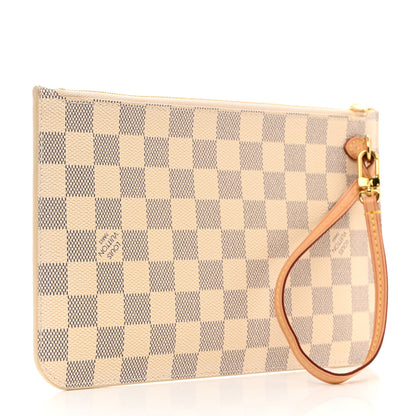 Louis Vuitton Damier Azur Neverfull MM GM Pochette 3 of 8