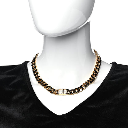 Christian Dior Metal Danseuse Etoile Chain Choker Necklace Gold 2 of 5