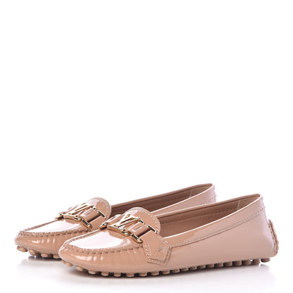 Louis Vuitton Patent Calfskin Oxford Loafers 35 Rose Velours 3 of 10