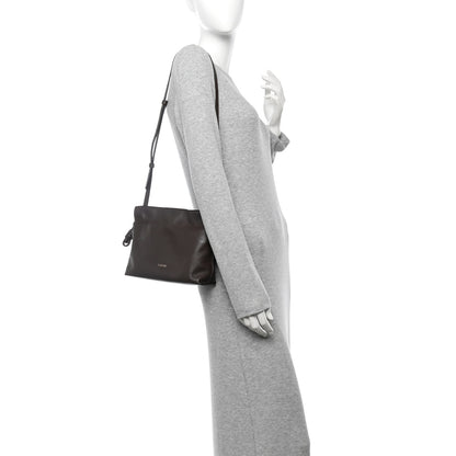 Loewe Calfskin Mini Flamenco Knot Clutch Chocolate 2 of 12