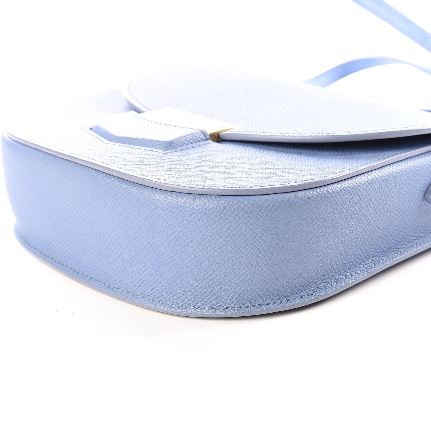 Celine Grained Calfskin Compact Trotteur Porcelain 6 of 10