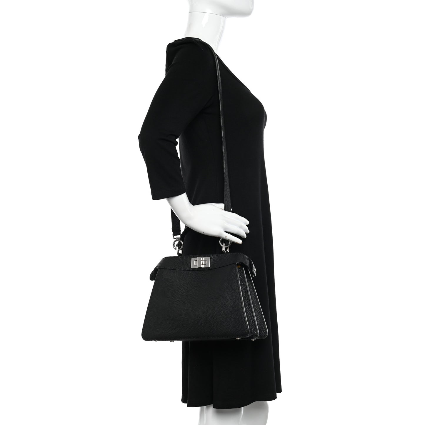 Cuoio Romano Selleria Small Peekaboo I SEE U Satchel Black Camel Sunflower
