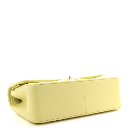 Chanel Lambskin Quilted Jumbo Double Flap Yellow 4 of 11