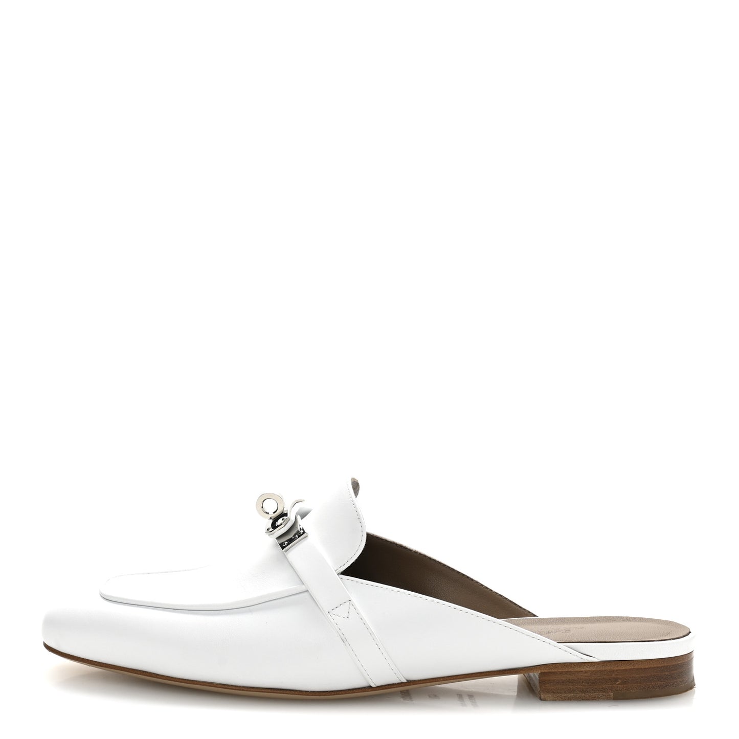 Calfskin Oz Mules 39.5 White