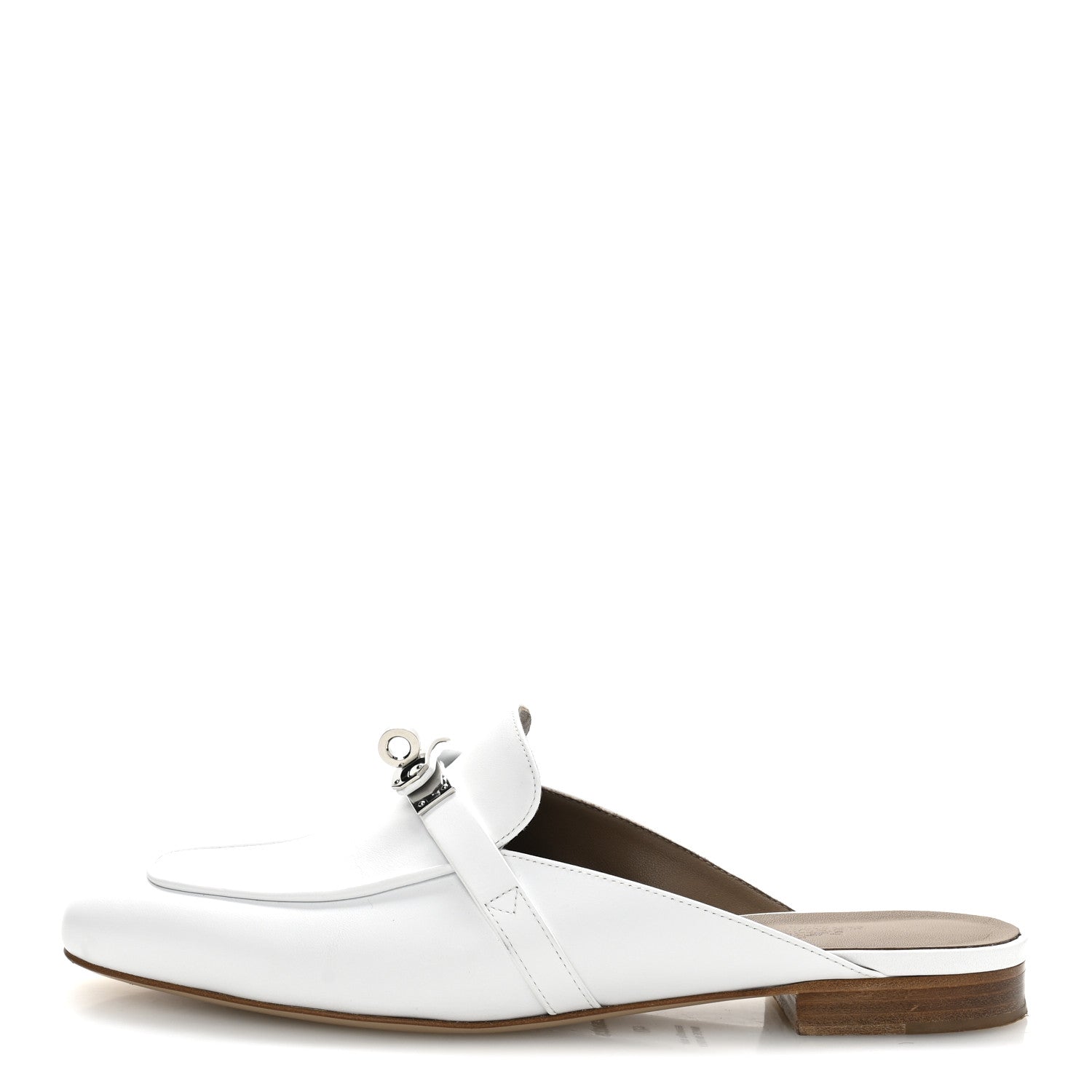 Hermes Calfskin Oz Mules 39.5 White 1 of 12