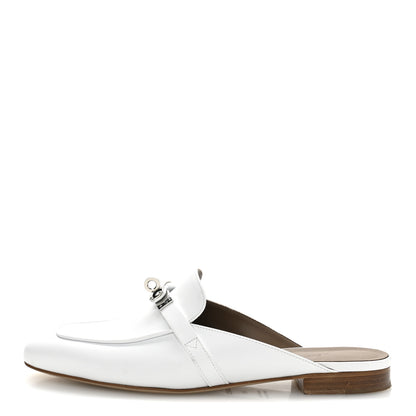 Hermes Calfskin Oz Mules 39.5 White 1 of 12