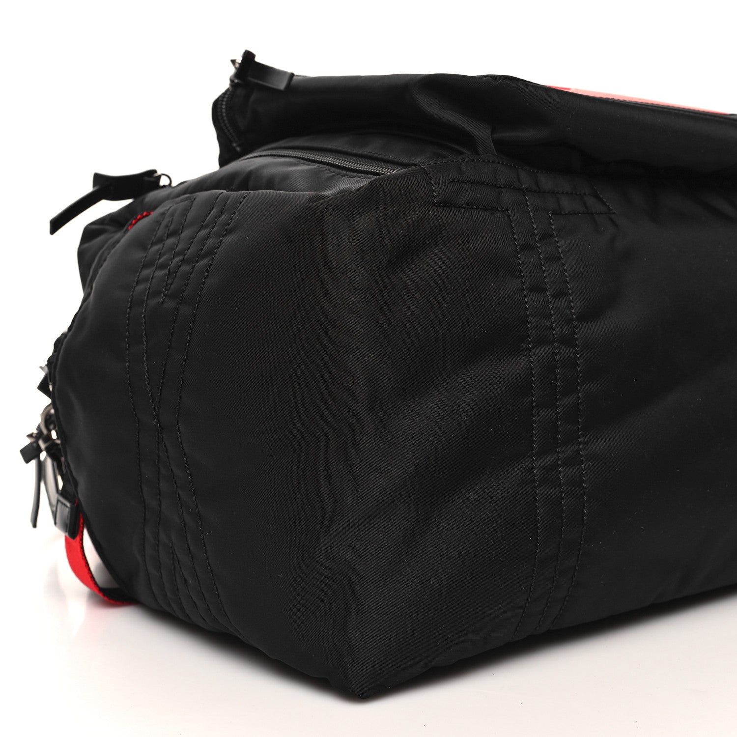 Christian Louboutin Nylon Sneaker Sole Loubideal Duffle Bag Loubi Black 8 of 10