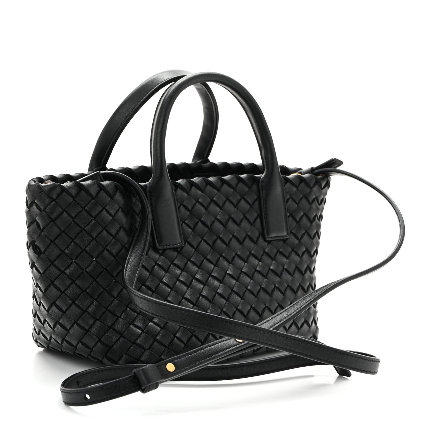 Nappa Intrecciato Mini Cabat Black