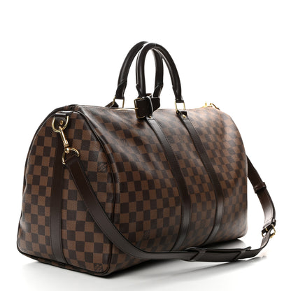 Louis Vuitton Damier Ebene Keepall Bandouliere 45 2 of 9