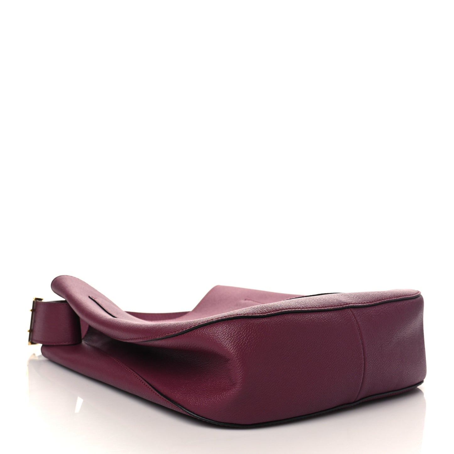 Soft Grain Calfskin Bi-Color Small Elmstone Hobo Dark Plum