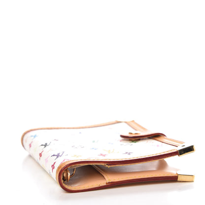 Louis Vuitton Monogram Multicolor Small Ring Agenda Cover White 4 of 8