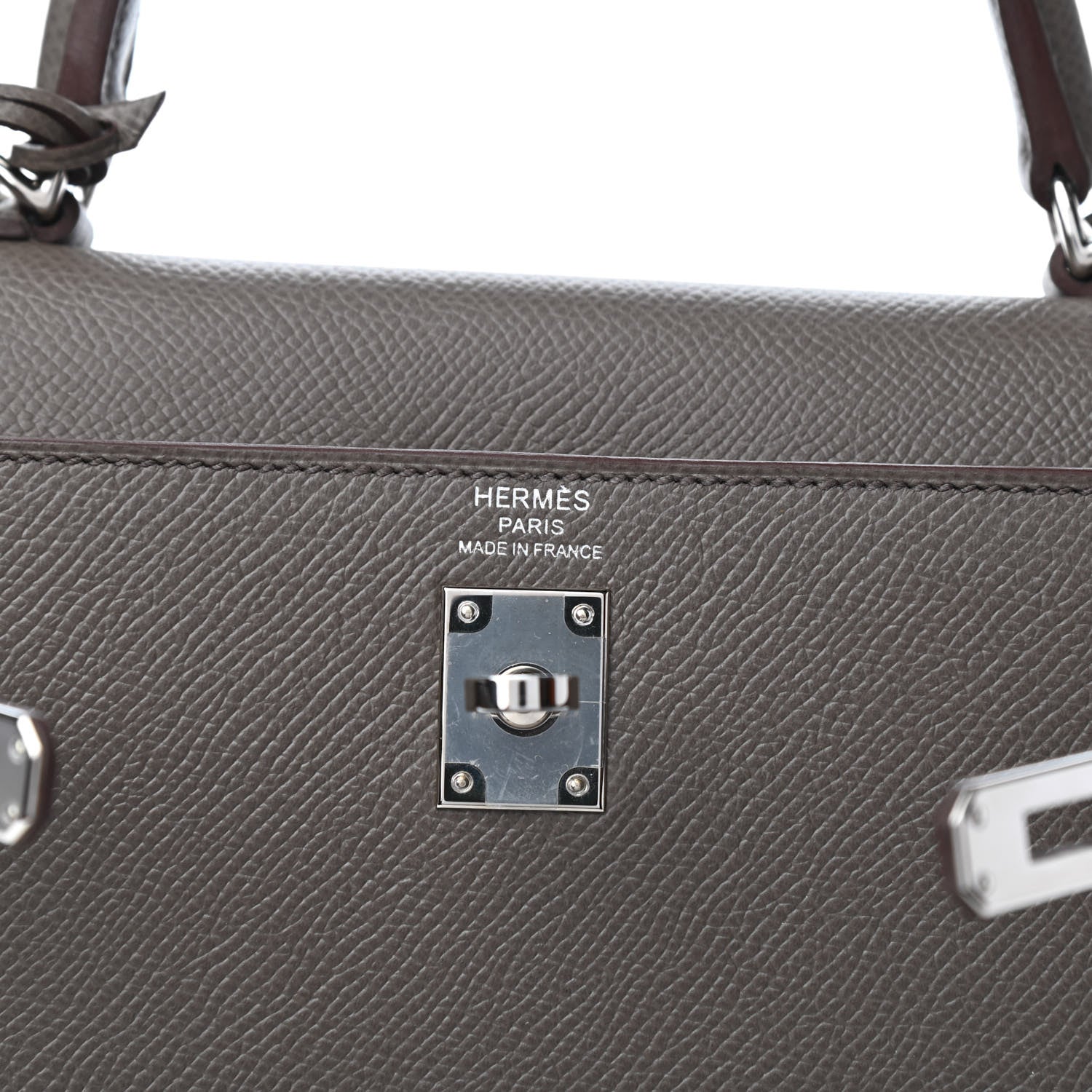 Hermes Epsom Kelly Sellier 25 Etain 7 of 10